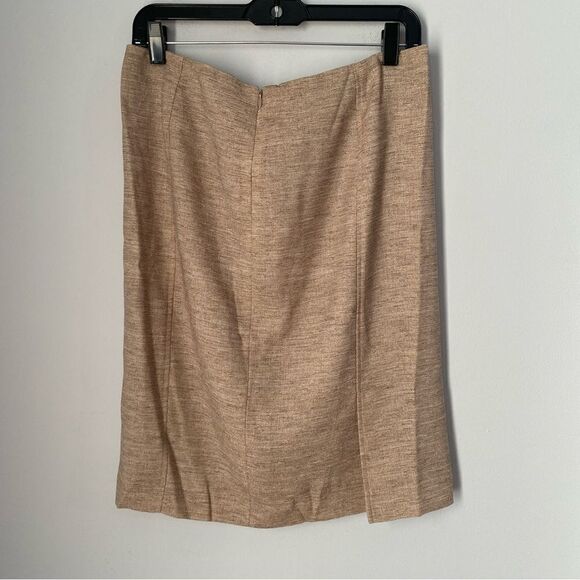 Kasper Women’s Honey Color Lightweight Straight Knee Length Skirt size 8P - Picture 3 of 3